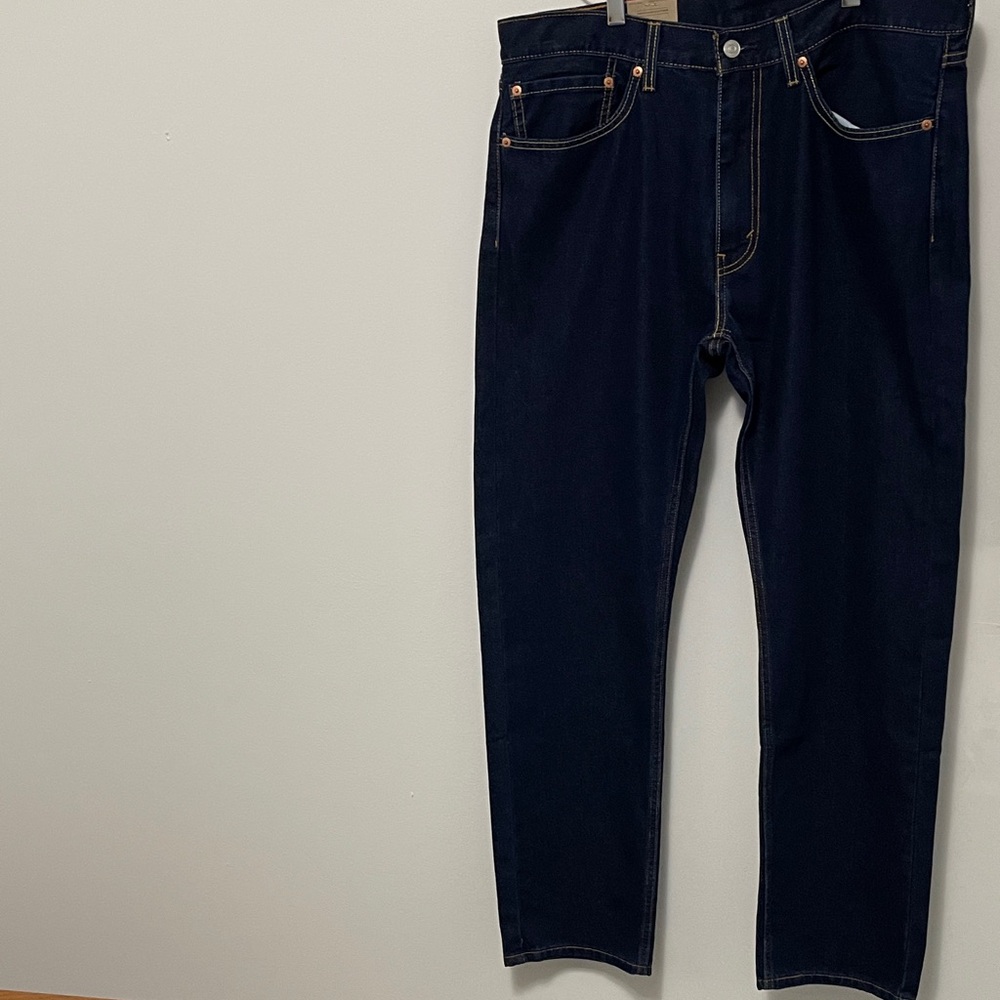 NWT Levi's 36 x 32 Men's Deep Indigo Straight Jeans